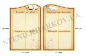 Класний куточок для кабінету літератури