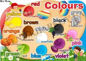Стенд “Кольори” для кабінету англійської мови