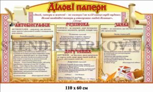 Стенд пластиковий “Ділові папери”