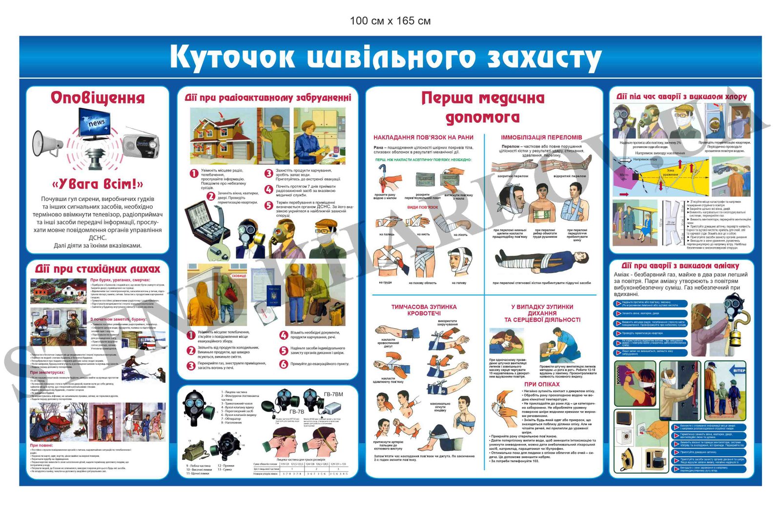 Цивільний захист - стенд
