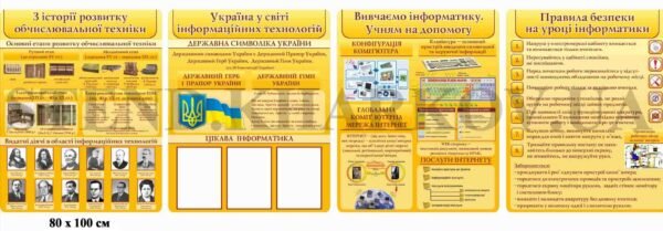 Комплект стендів в клас інформатики