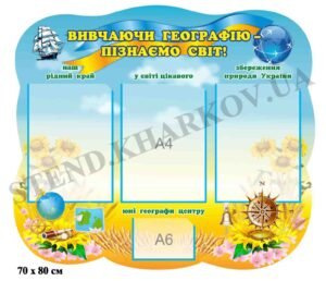 Класний куточок в кабінет географії