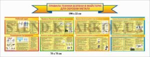 Стенди “Техніка безпеки при обробці металу”