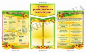 Куточок української мови та літератури