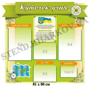 Куточок учня для кабінету географії