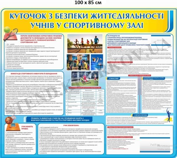 Безпека життєдіяльності учнів у спортивній залі