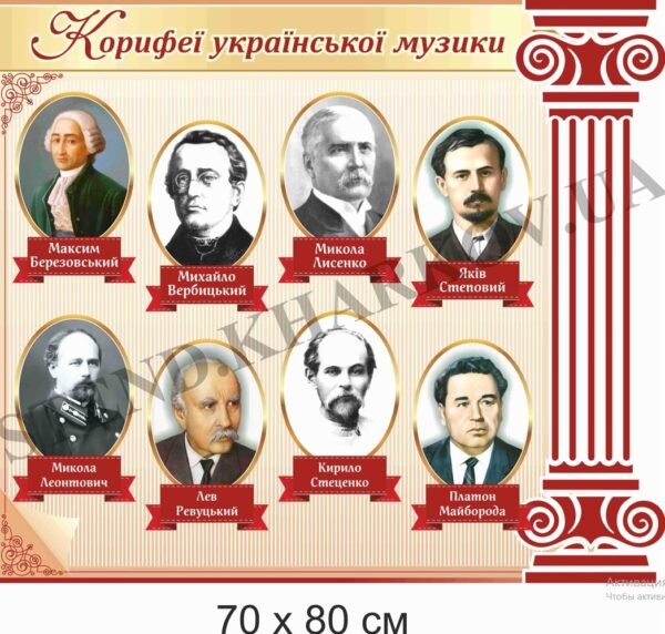 Стенд “Українські композитори”