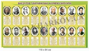 Видатні українські композитори – стенд