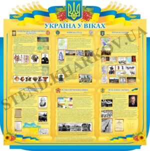 Стенд “Україна у віках” для кабінету історії