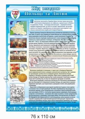 Стенд “Під владою Польщі та Литви”