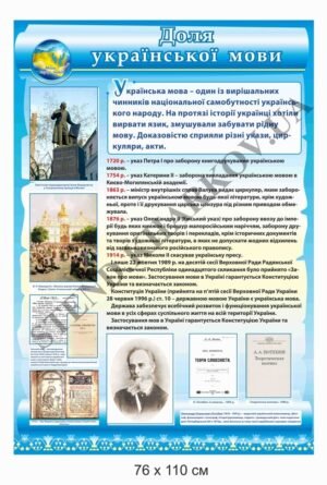 Стенд “Доля української мови”