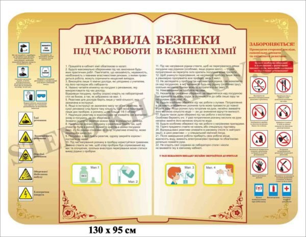 Правила безпеки під час роботи в кабінеті хімії