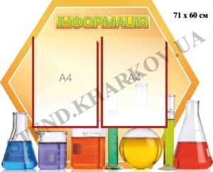 Стенд “Інформація” з прозорими кишенями