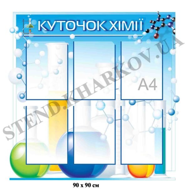 Інформаційний куточок в кабінет хімії