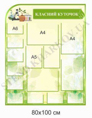 Класний куточок для кабінету біології
