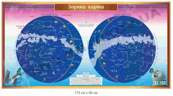 Стенд з астрономії “Зоряна карта”