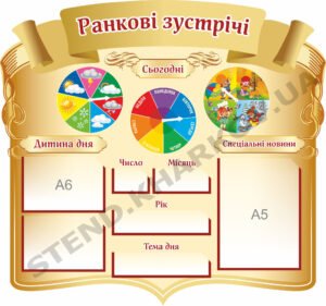 Стенд для НУШ “Ранкові зустрічі”