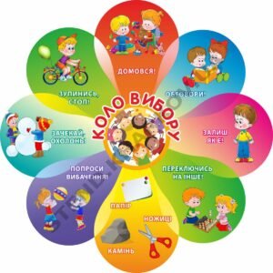 Стенд “Коло вибору” різнокольорова квітка