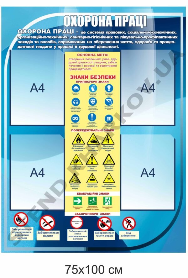 Стенд “Охорона праці”