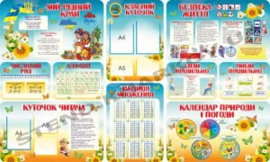 Комплект стендів для оформлення початкових класів