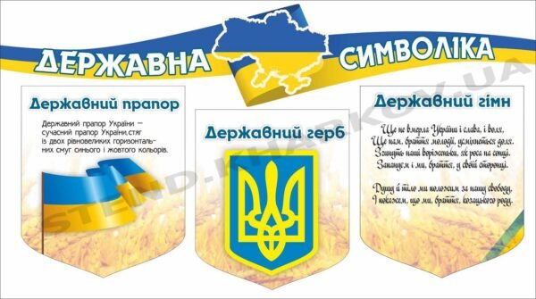 Стенд пластиковий “Державна символіка”