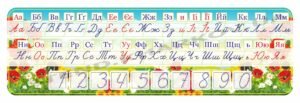 Написання літер і цифр – пластиковий стенд