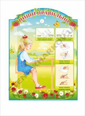 Пиши правильно – пластиковий стенд