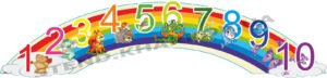 Стенд “Числовий ряд” веселковий