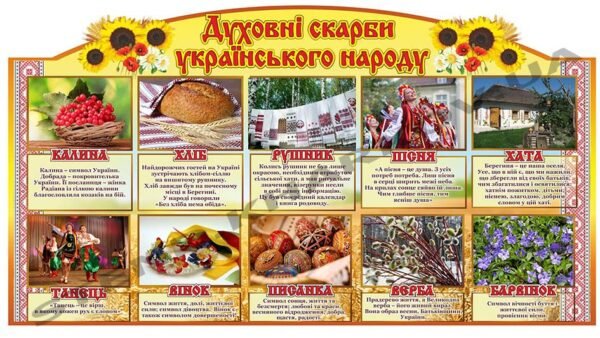 Стенд “Духовні скарби українського народу”