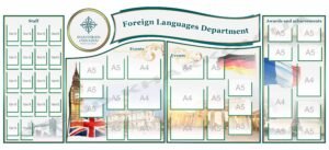 Стенди для кафедри іноземних мов