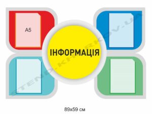 Інформаційна дошка з кишенями А5
