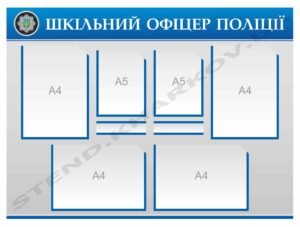 Стенд “Шкільний офіцер поліції”