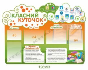 Класний куточок пластиковий “Хмаринки”