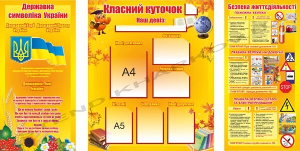 Комплект стендів в клас початкової школи