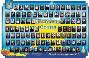 Стенд пластиковий “Небесна сотня”