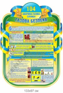 Стенд інформаційний "Газова безпека"