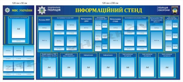 Стенд для поліції інформаційний