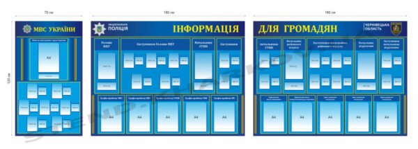 Стенди інформаційні для поліції