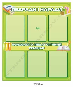 Стенд для вчителів “Педради і наради”