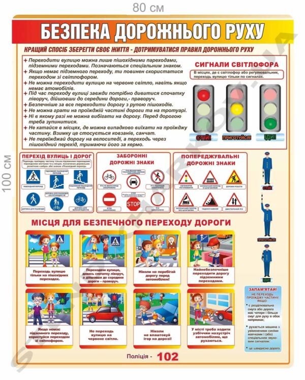 Стенд з безпеки дорожнього руху