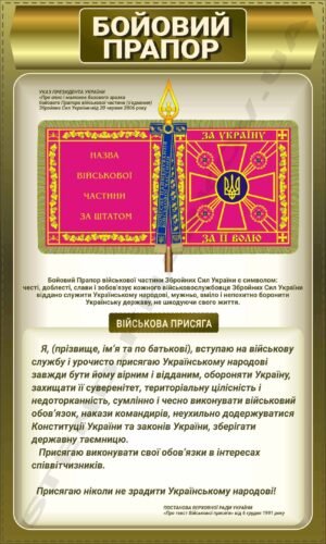 Стенд для військових “Бойовий прапор”