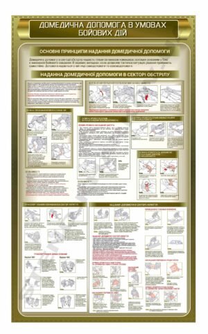 Домедична допомога в умовах бойових дій – стенд