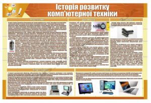 Стенд з інформатики "Розвиток комп'ютерної техніки"