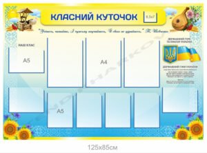 Класний куточок в патріотичному стилі