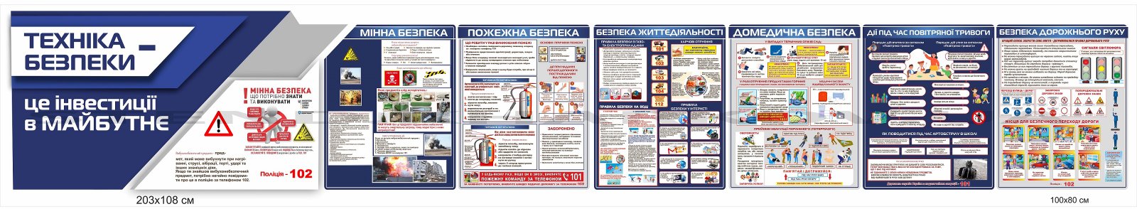 Комплект стендів в клас безпеки