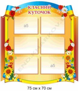 Класний куточок в початкову школу