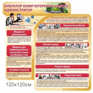Стенд за професією “Оператор комп’ютерного набору”