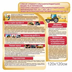 Стенд за професією “Тракторист-машиніст”