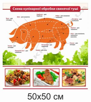 Стенд “Схема обробки свинячої туші”
