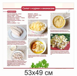 Стенд "Салат з курки з ананасом"